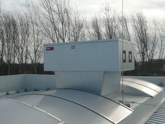 RoofVent Hoval pour ventilation usine Hilti