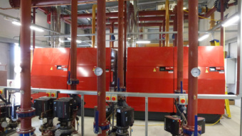 Chaudières gaz condensation UltraGas Hoval à l'usine Siemens