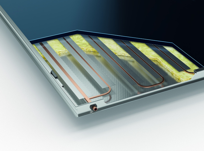 avec dépôt de 200 l en acier inoxydable Panneau solaire thermique pour production d’eau chaude accessoires compris 